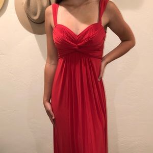 BCBG Maxazria Coral Floor Length Gown